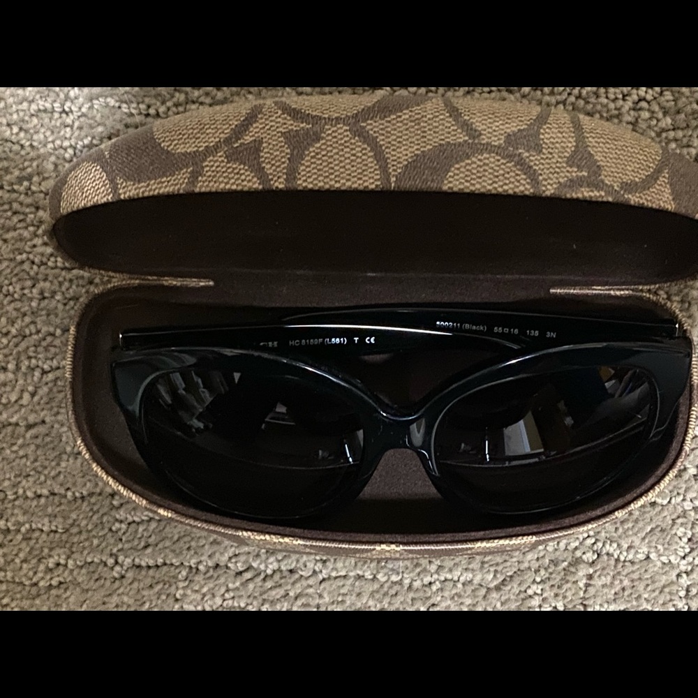Coach Black Sunglasses with case